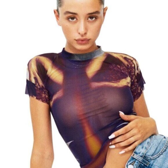 NWT With Jean Lord Top in‎ Ritz Strelitzia Nicolai size  XL - Picture 7 of 10